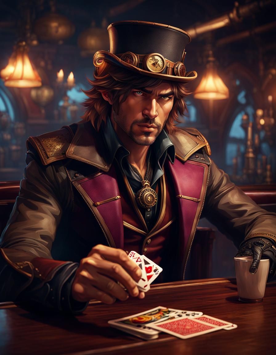 Remy Etienne LeBeau (aka Gambit) AI Generated Artwork NightCafe Creator
