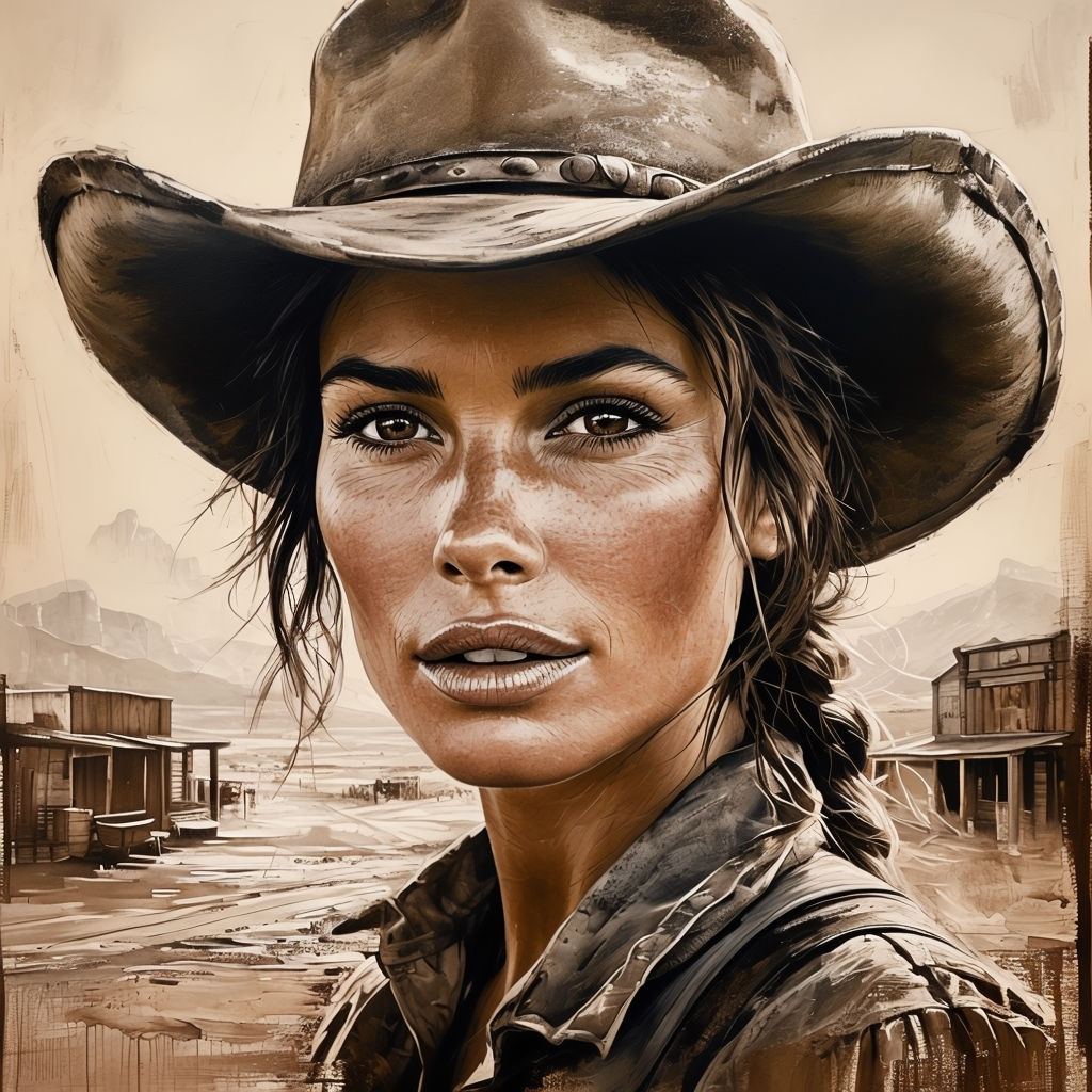 monochromatic portrait style