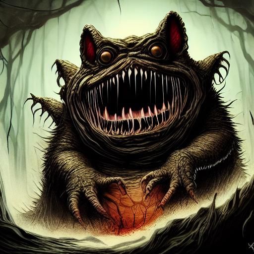 <lora:Cthulhu mythos V1-0:1.0> Tsathoggua Horror