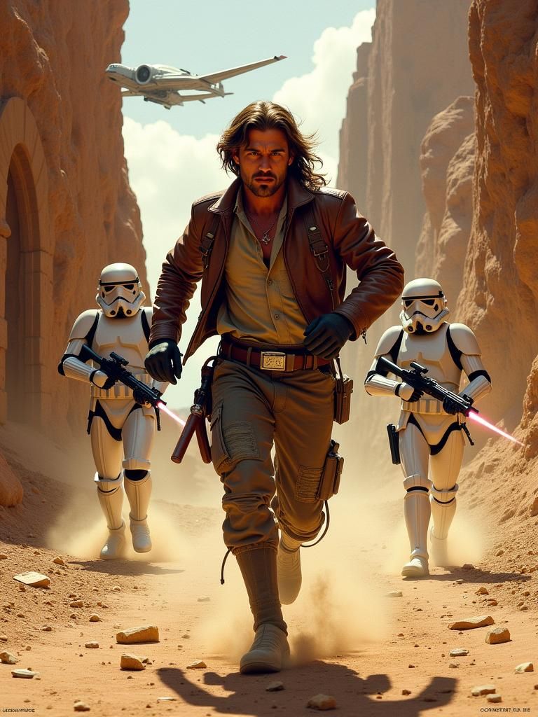 Box art for a computer game titled "Star Wars: Outer Rim". This is an open-world game featuring bounty hunters, smugglers and stormtroopers....