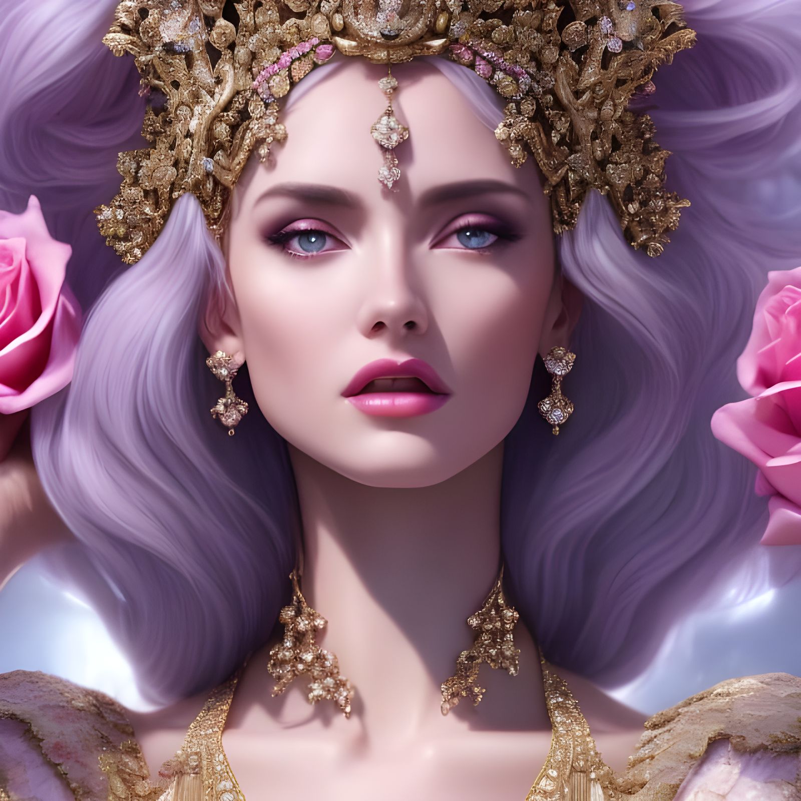 Fantasy Queen - AI Generated Artwork - NightCafe Creator