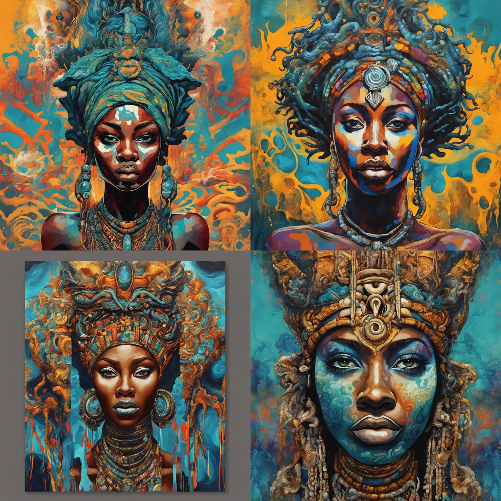 Olokun, goddess of the ocean.