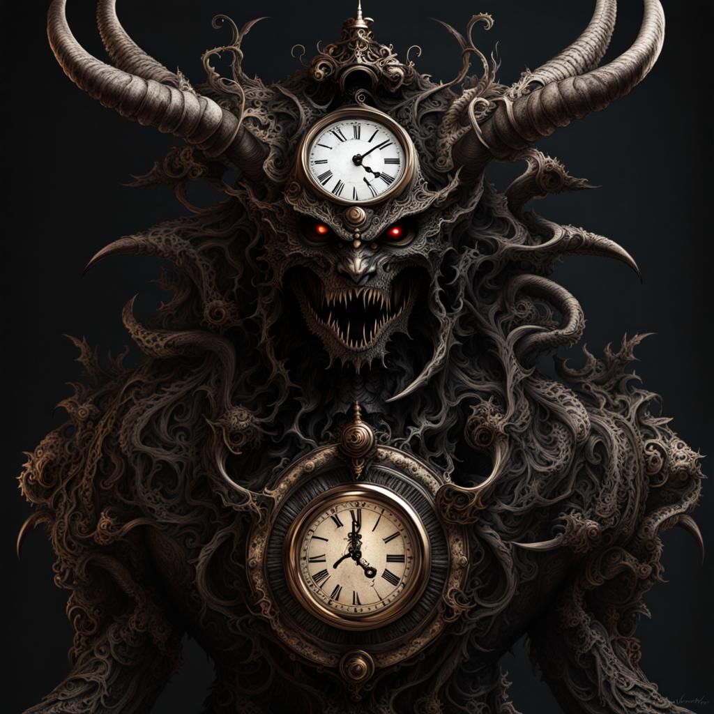 Clock Demon  by @Grub