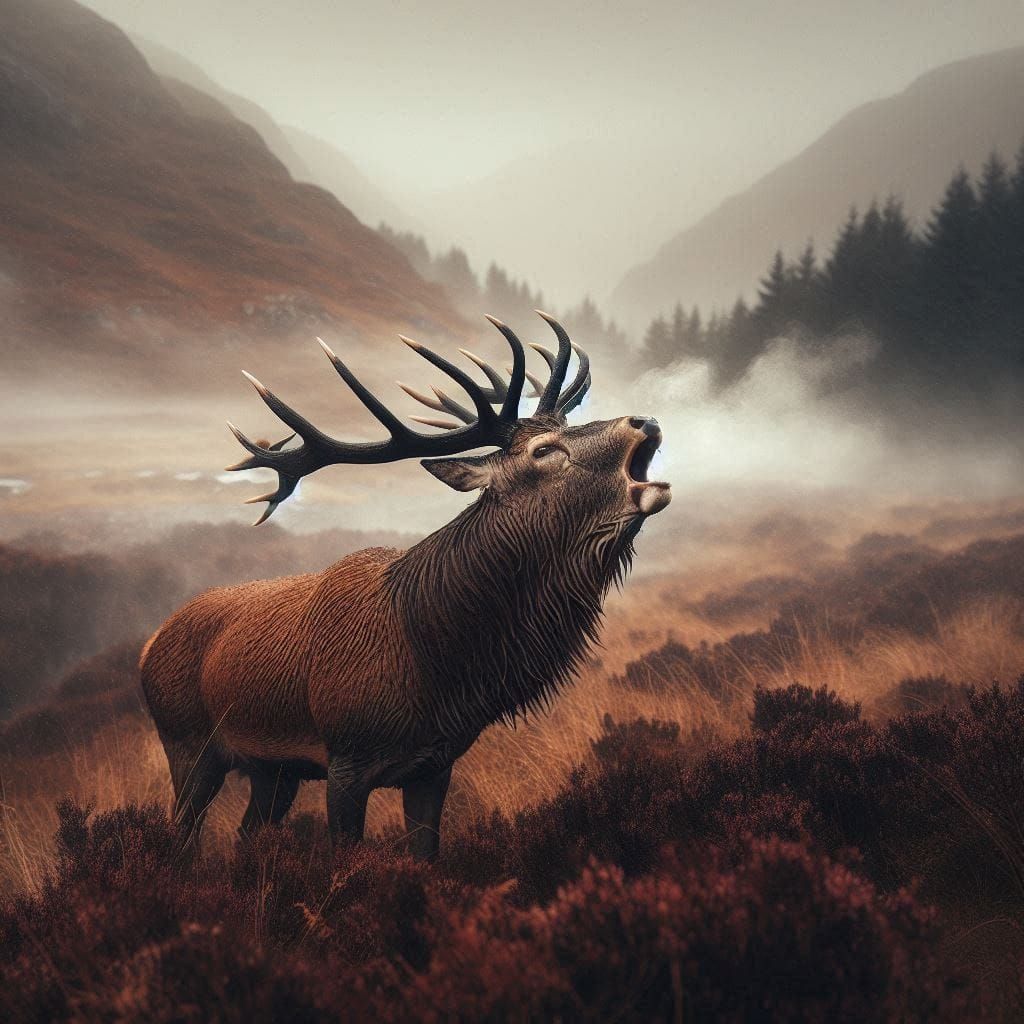 Red Deer Stag (Cervus Elaphus)