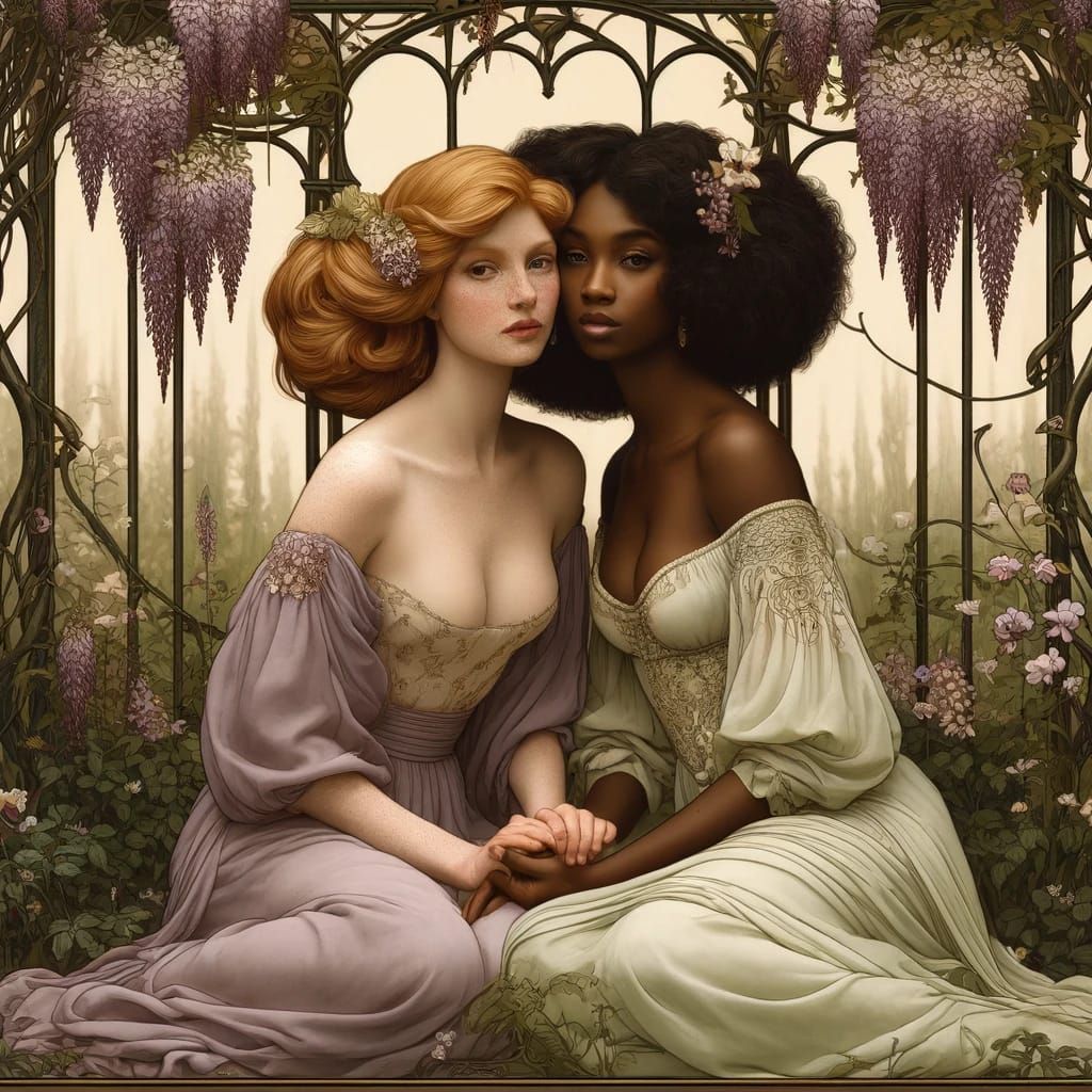 art nouveau lesbians 7