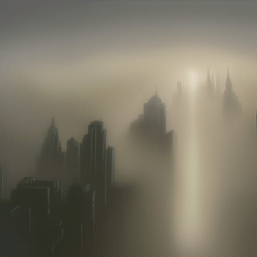 New York swept in thick fog