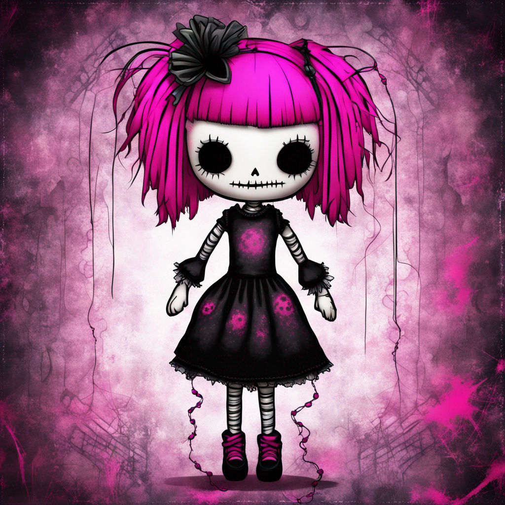 Creepy Gothic Voodoo Doll