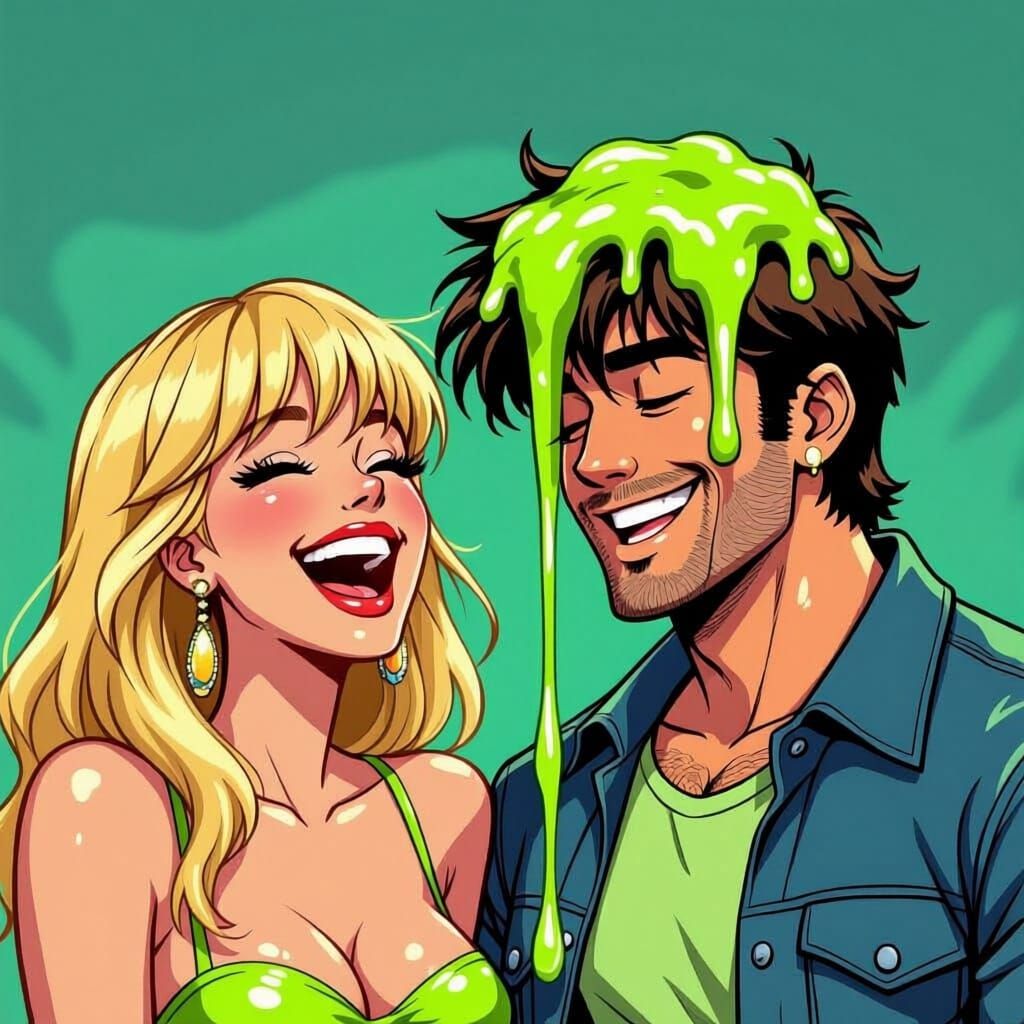 Well her idea of date night just got weird but fun