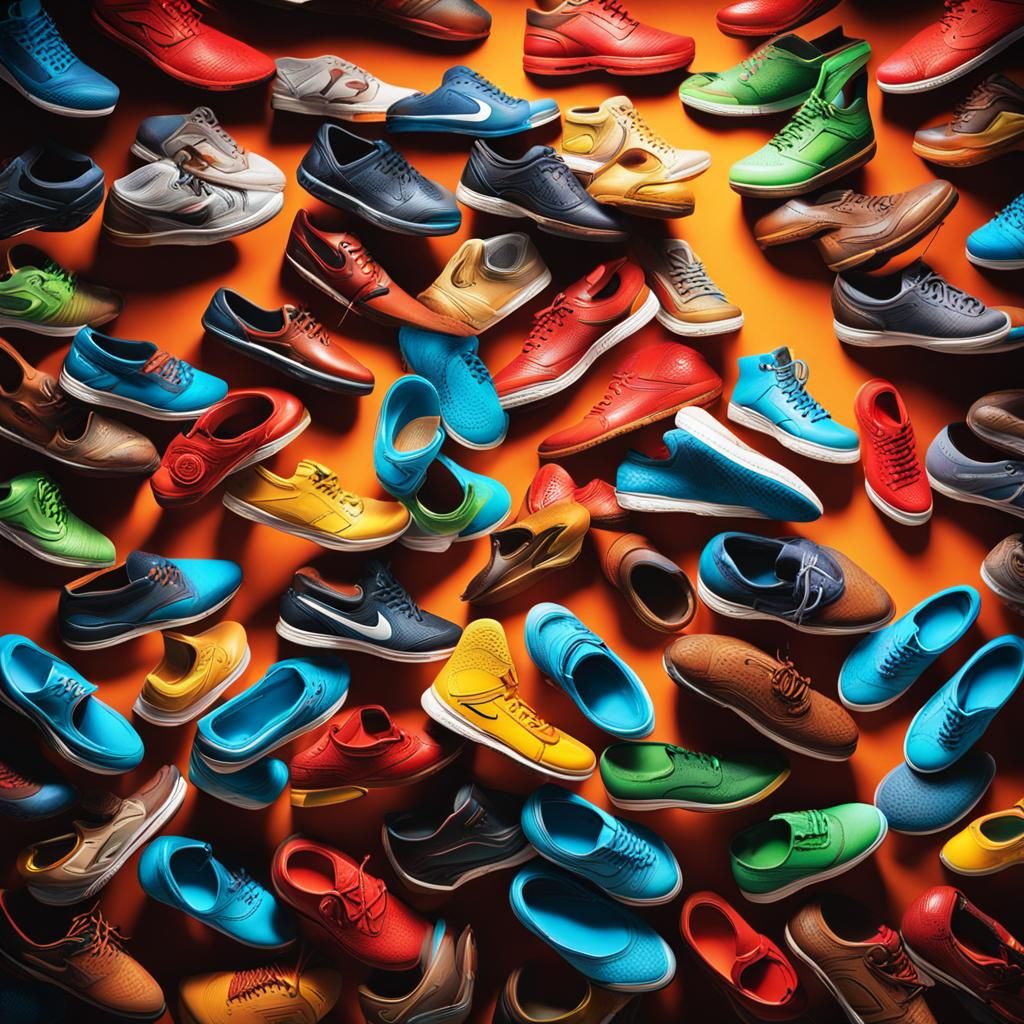 Unmatched shoes AI Generated Artwork NightCafe Creator