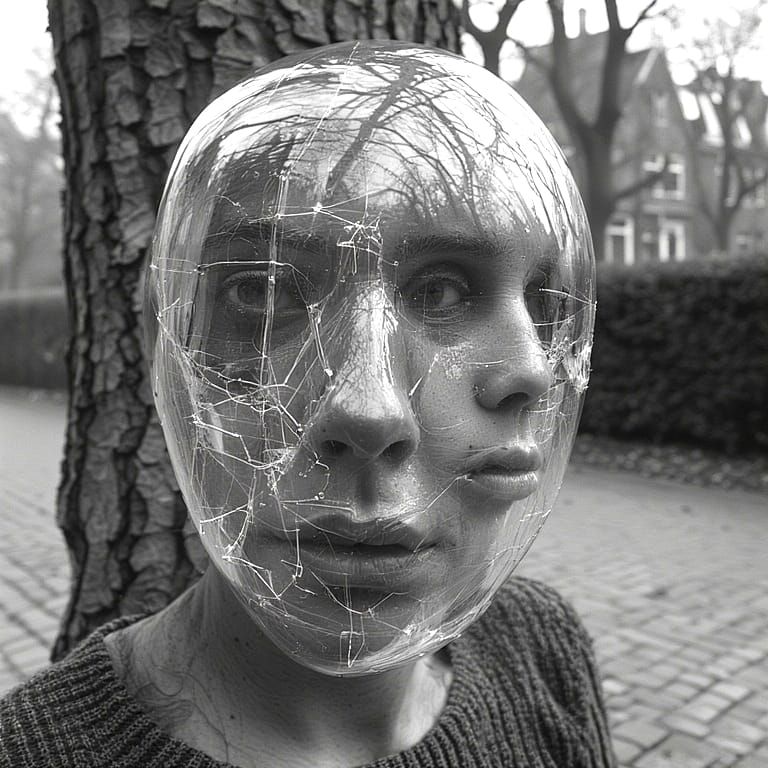 mask that completely blocks AI facial recognition