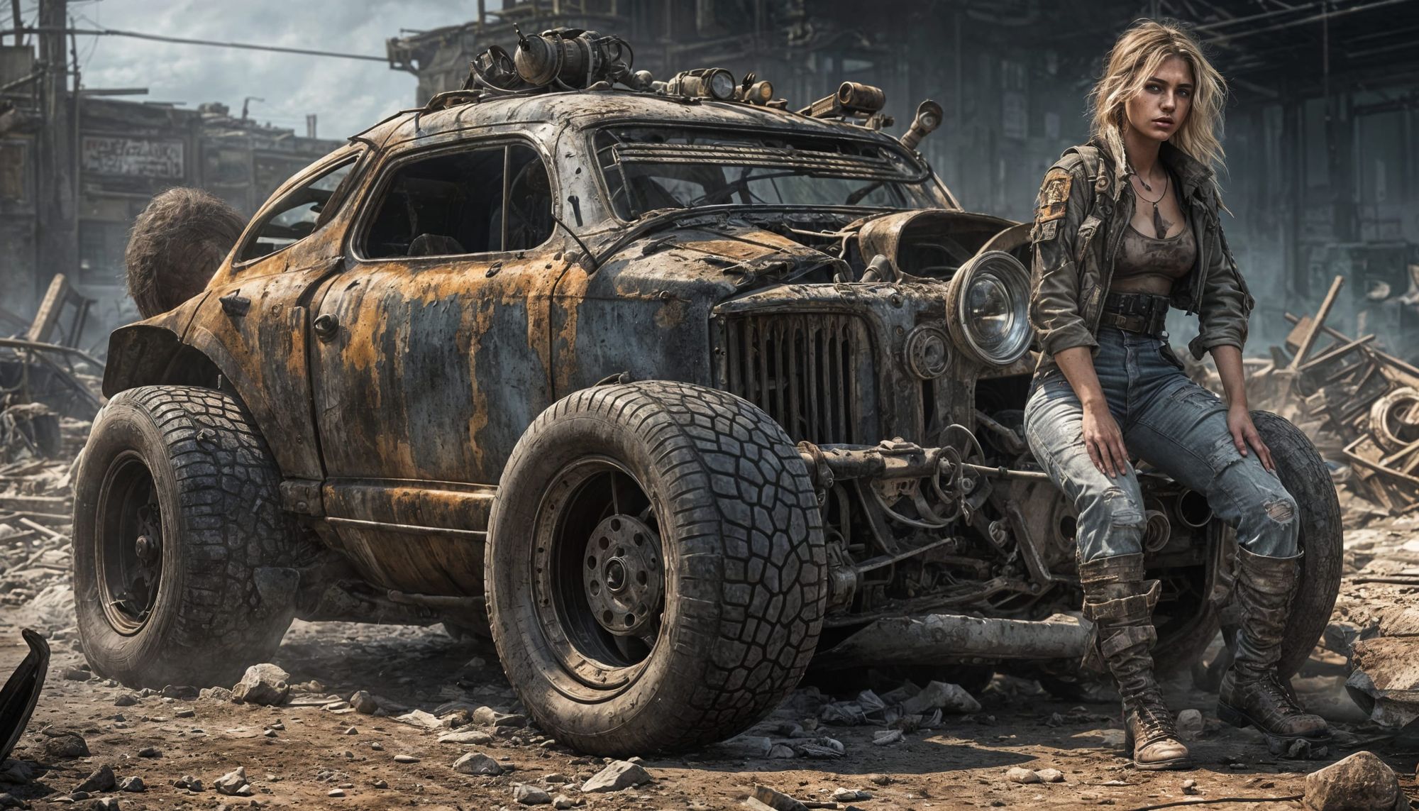 Post-apocalyptic woman...