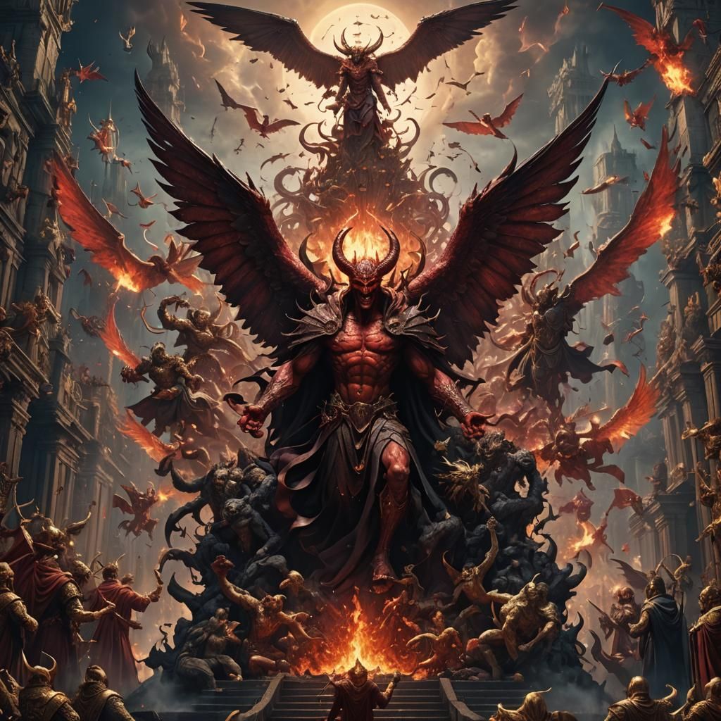Satan and 200 angels have been cast out of heaven