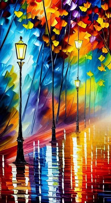 Rainy Night at the Park  by @anakin 