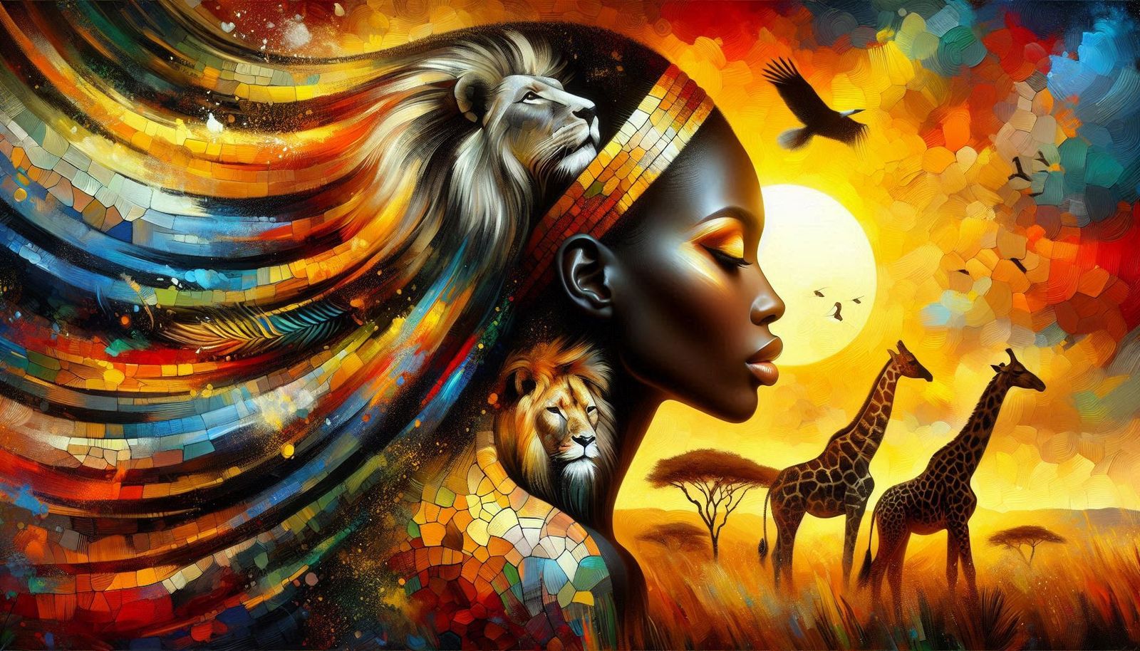 Women in harmony with Nature – African Woman – 16:9 Format 0...
