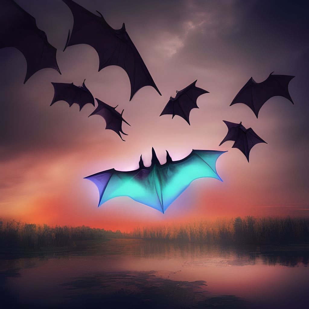Release The Bats gothic art mysterious colorful beautiful et...
