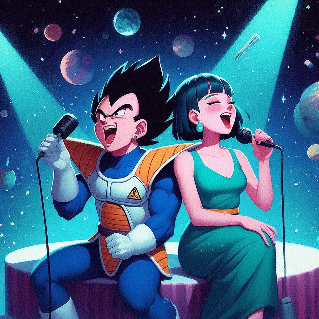 Vegeta & Bulma singing Karaoke