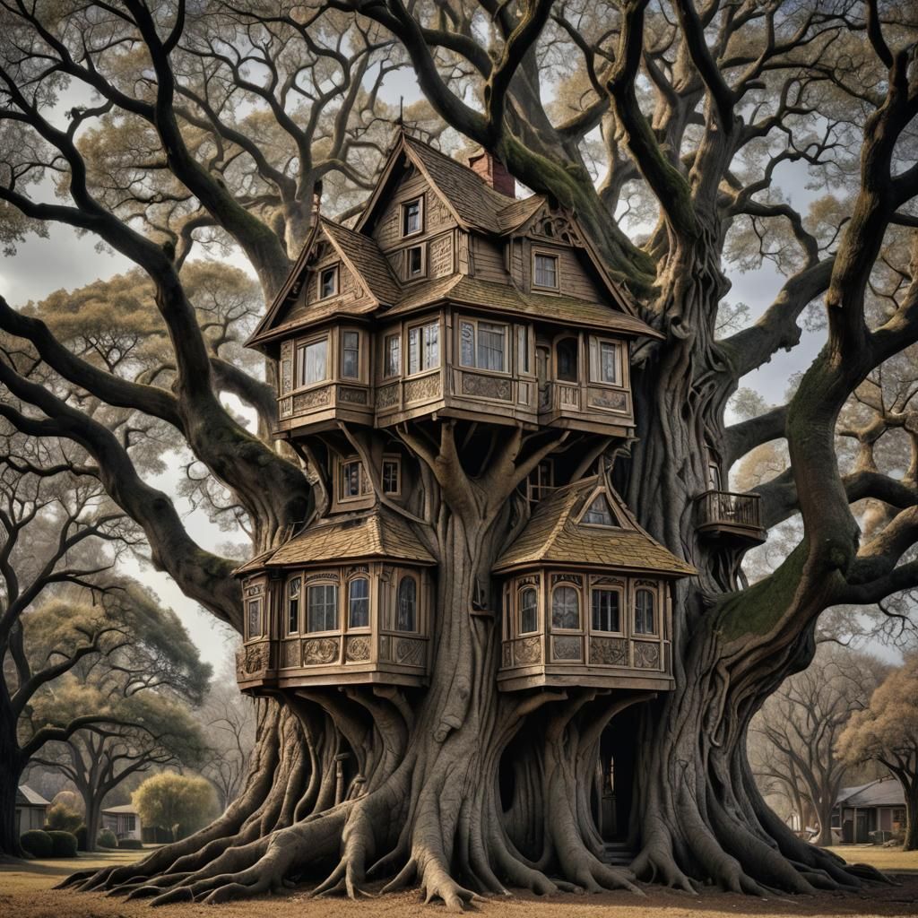 A house in a tree