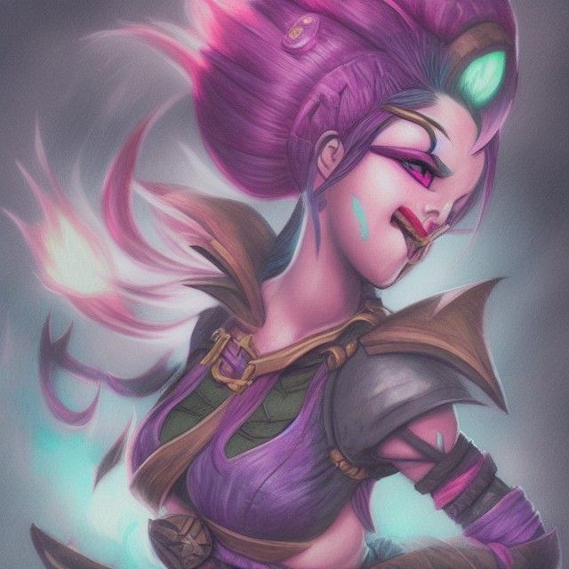 League of Legends Jinx Parody AI Generated Artwork NightCafe