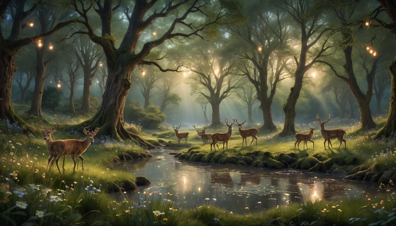 Mystical woodland glade   by @Adab Sur Dum