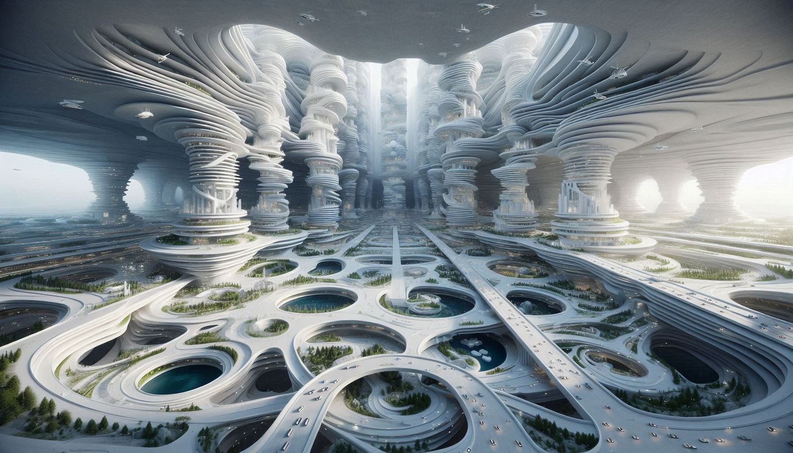 Post Apocalypse Underground Megalopolis