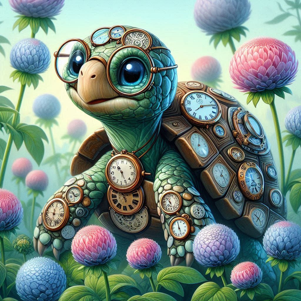 Turquoise Time Tortoise