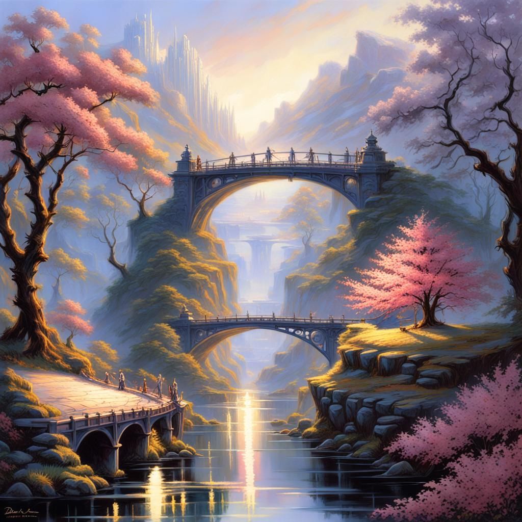 Bridges - AI Generated Artwork - NightCafe Creator