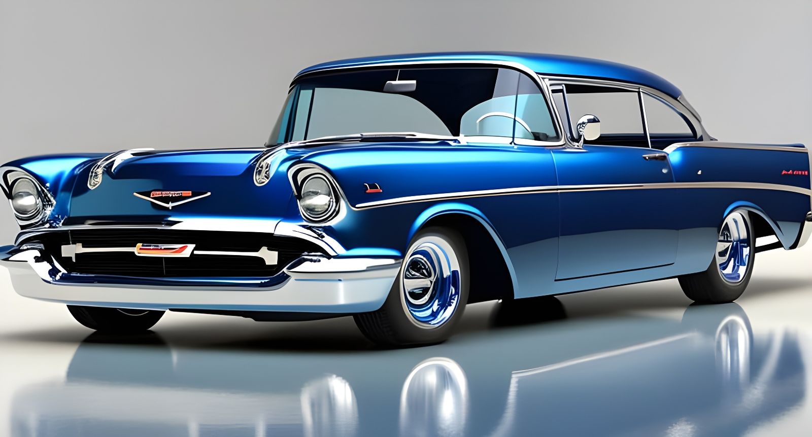 Want to drive to the levy? Here's your 1957 Chevy!  by @undefined