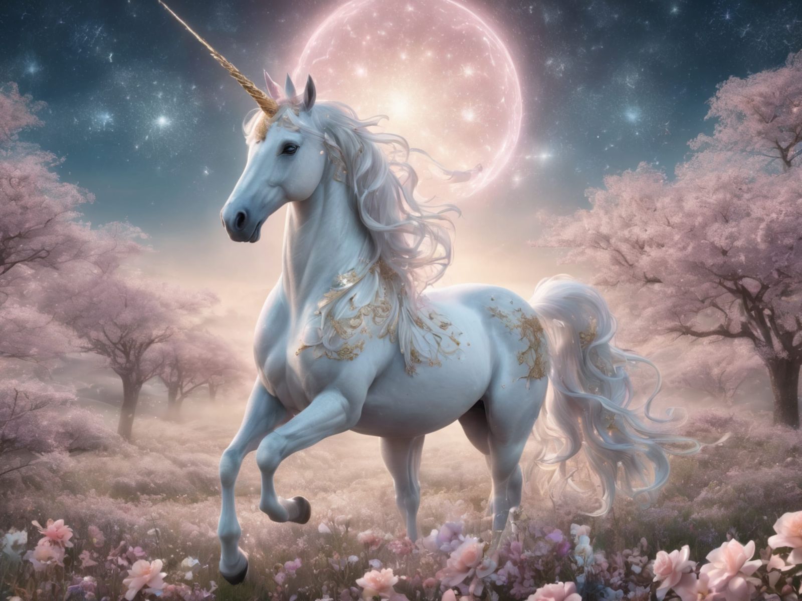 Dreamy unicorn night