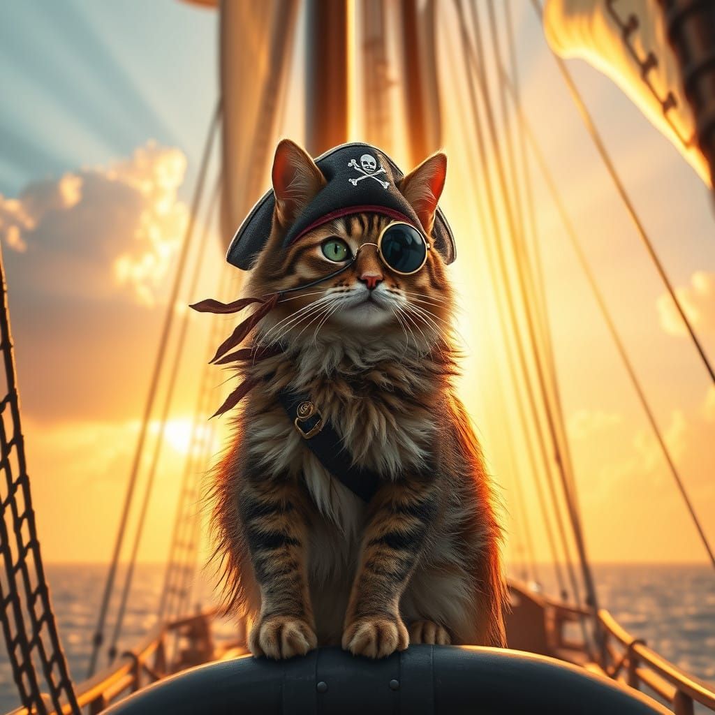 Captain Pi-cat  by @Ksfire