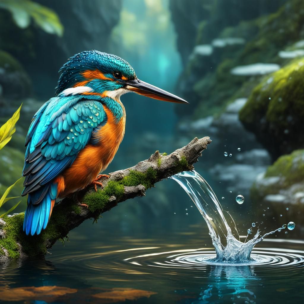 Kingfisher  by @nishinishand