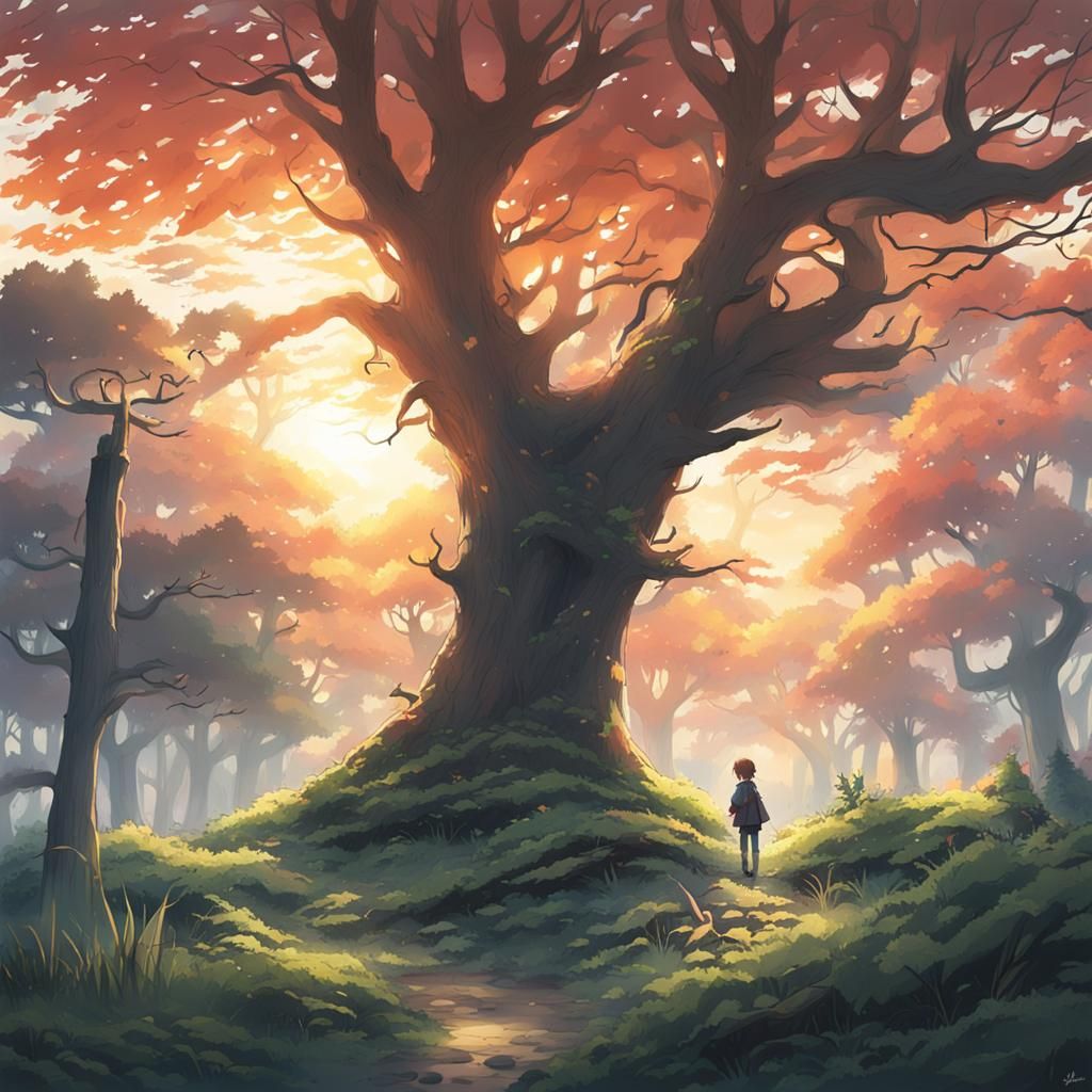 Waiting under the tree