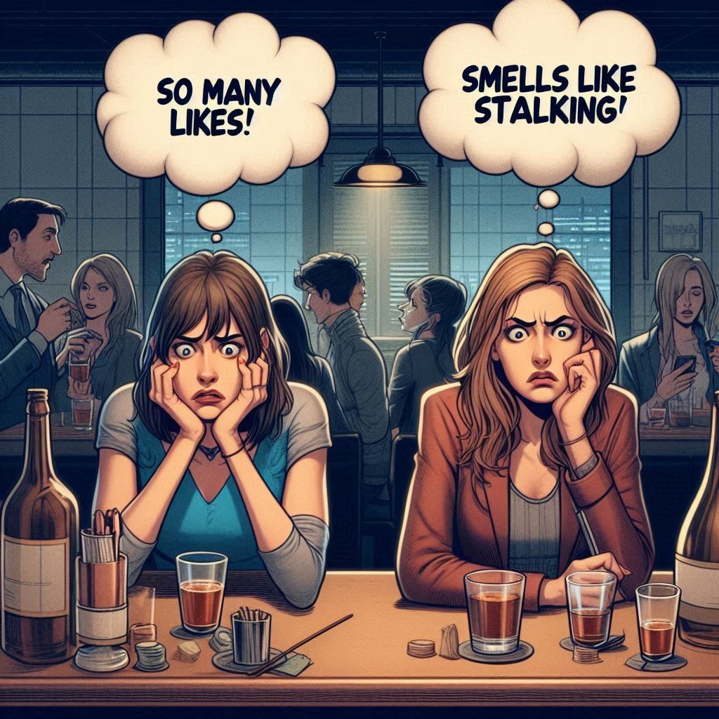 Smells like stalking! 👀