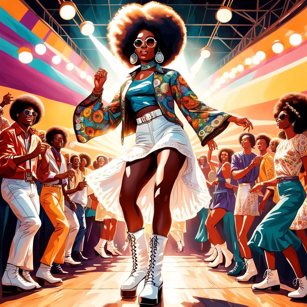 disco dancing with many happy people ...  by @Autumn