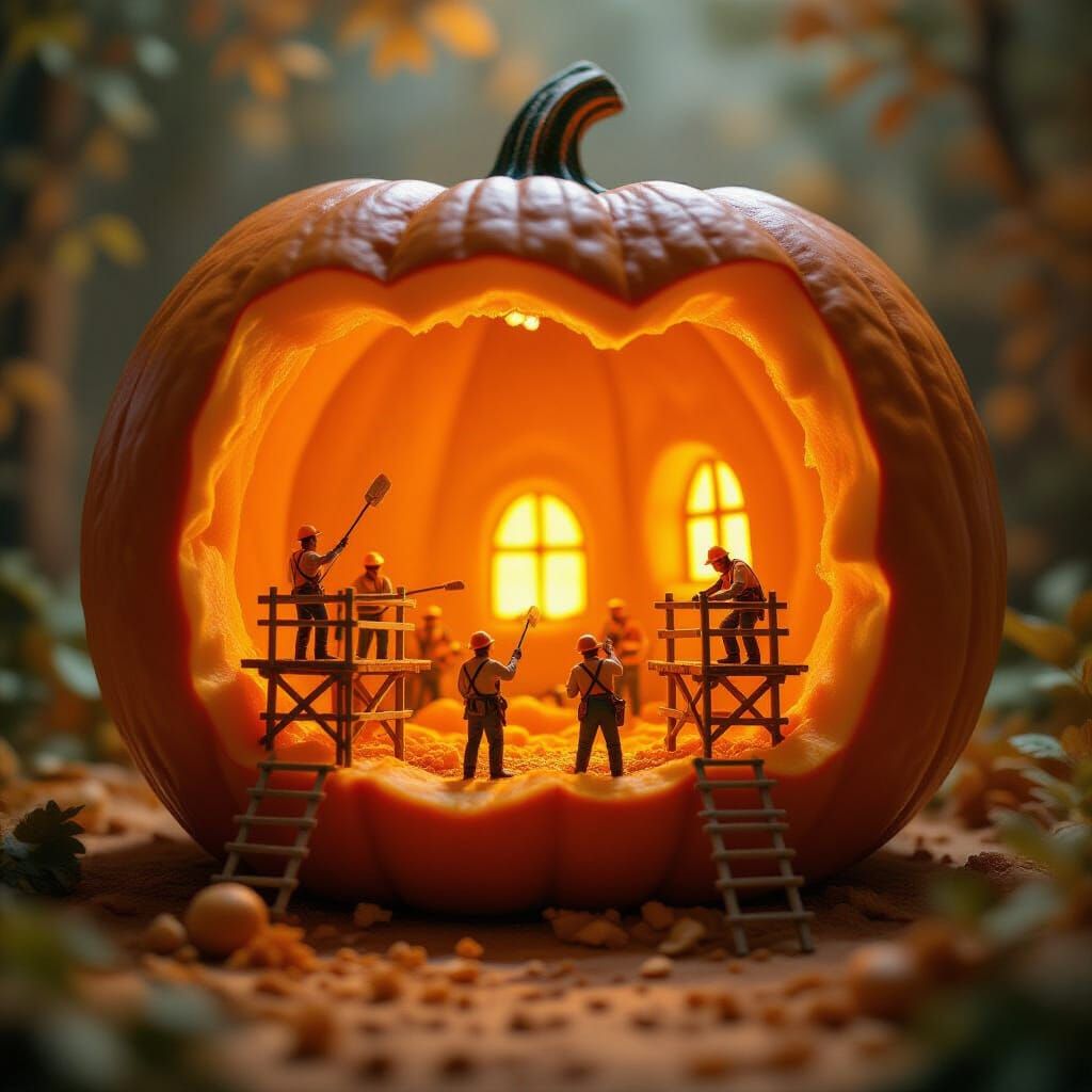 Pumpkin carvers  by @CheshireCat11