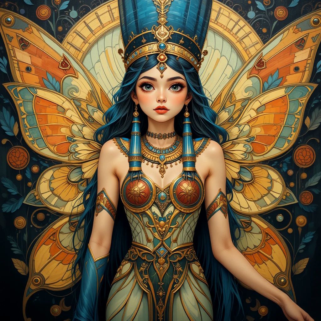 Egyptian Art Nouveau Fairy