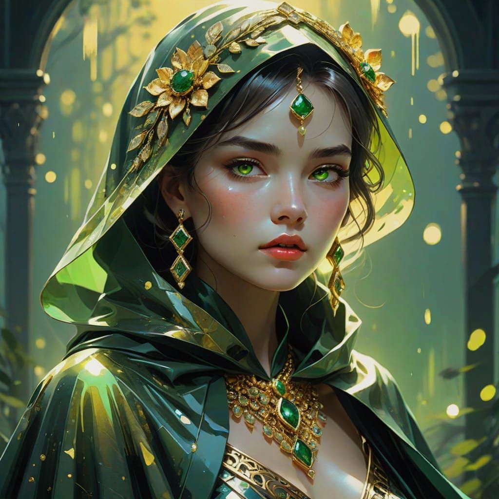 Ethereal Runway Princess in Golden Hour