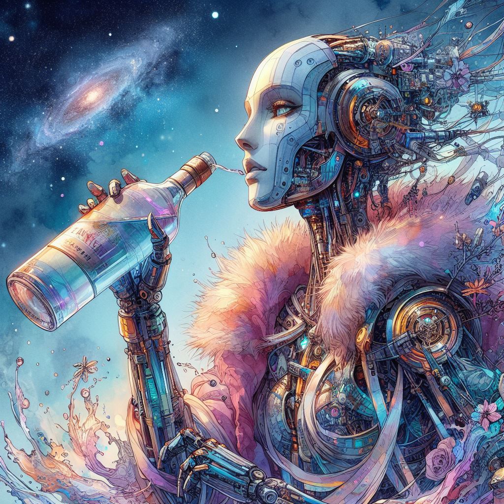 Drinking AI robot