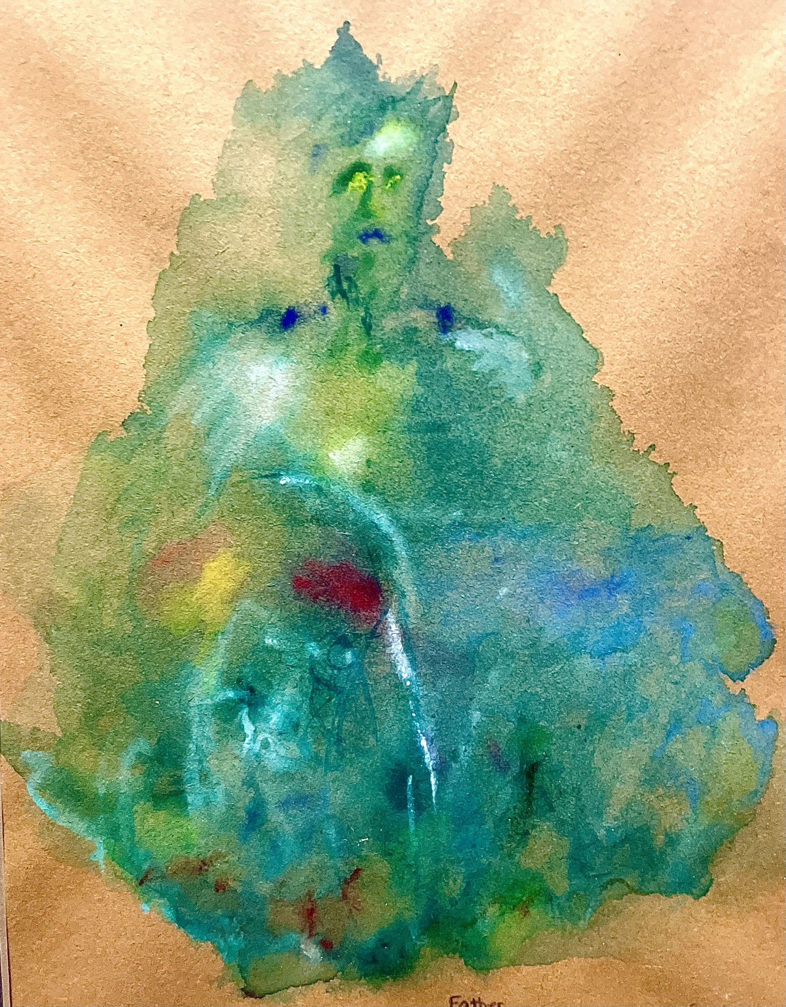 Father Forest, watercolor