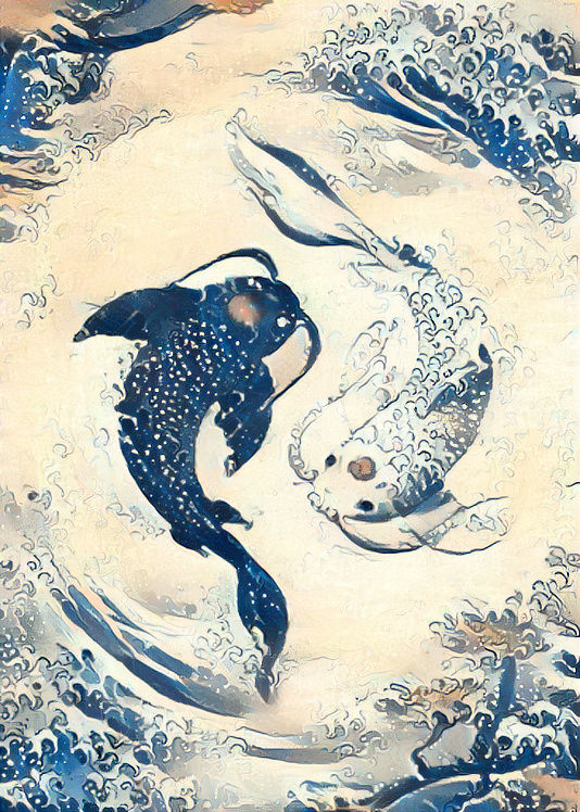 Yin and Yang Koi
