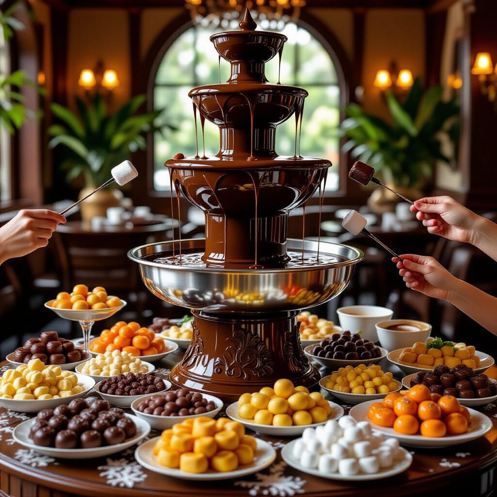 Chocolate fountain   by @RainyRightO