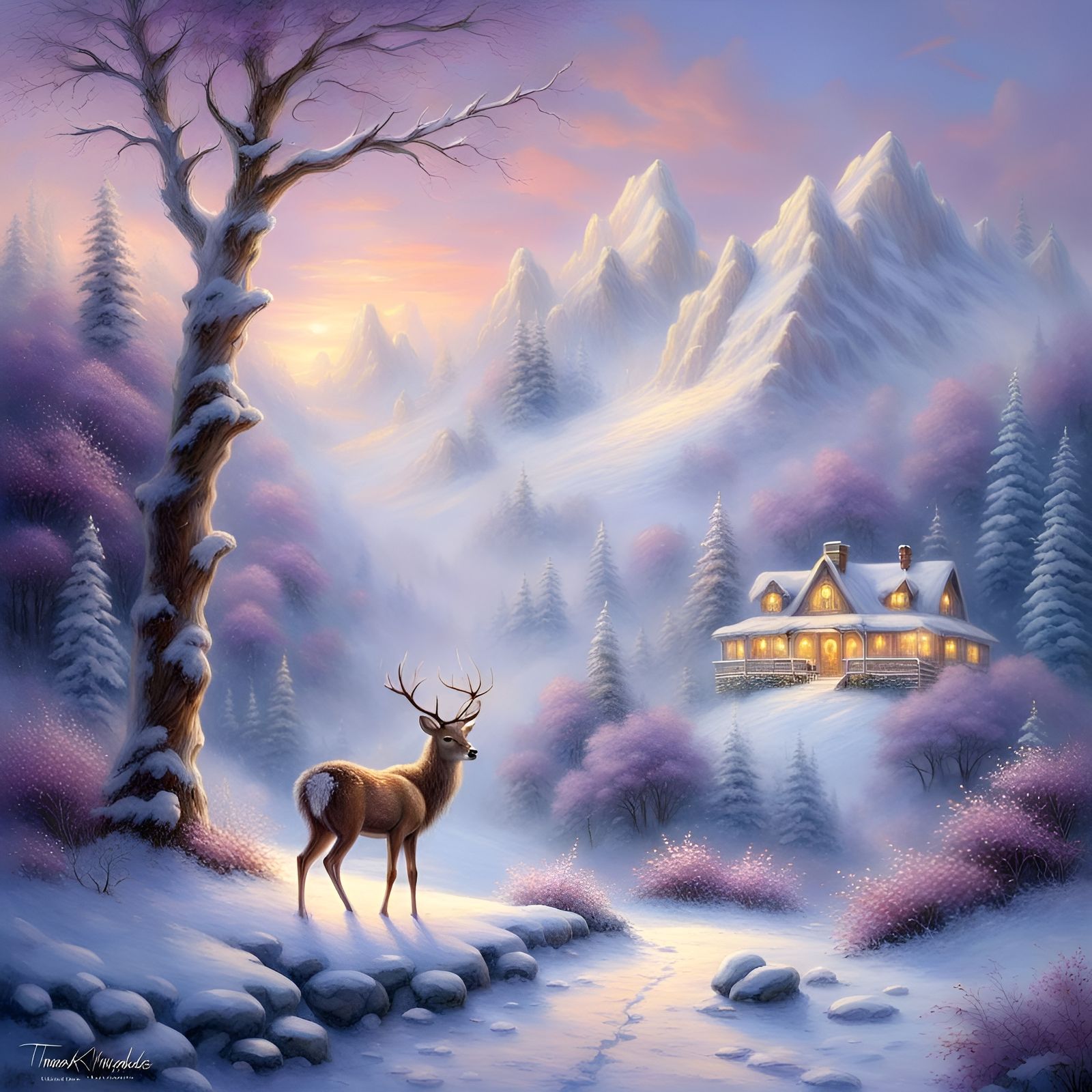 Peaceful Winter ❄️   by @Mae-creative