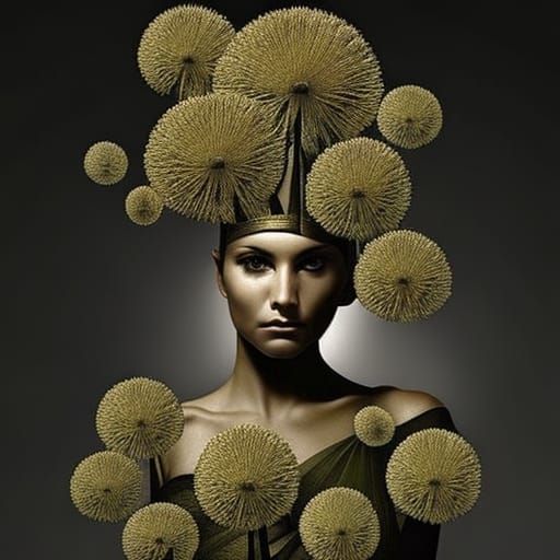 Inside her head, dandelions - AI Generated Artwork - NightCafe Creator