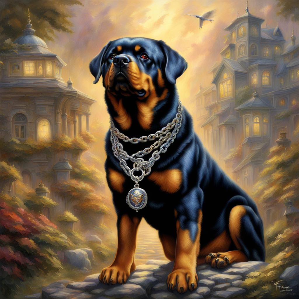The Rottweiler Hero - AI Generated Artwork - NightCafe Creator