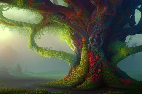 A tree inside Annihilation's Area X - AI Generated Artwork - NightCafe ...