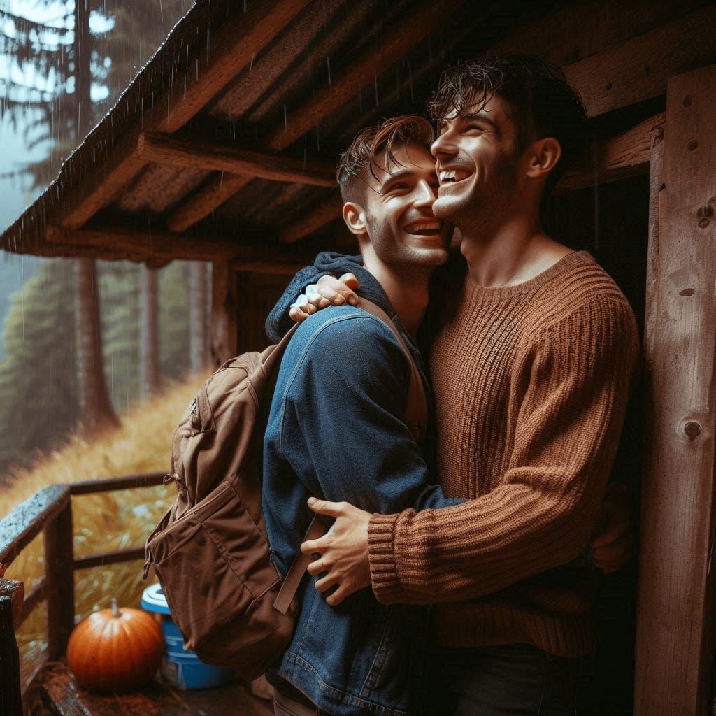 Taking shelter from the rain