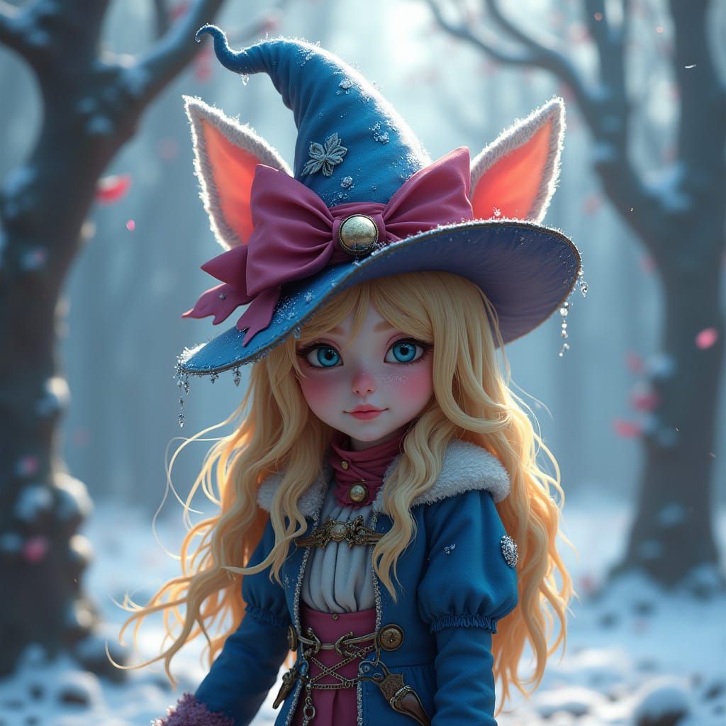 Fantastical Wonderland Landscape with Intricate Details