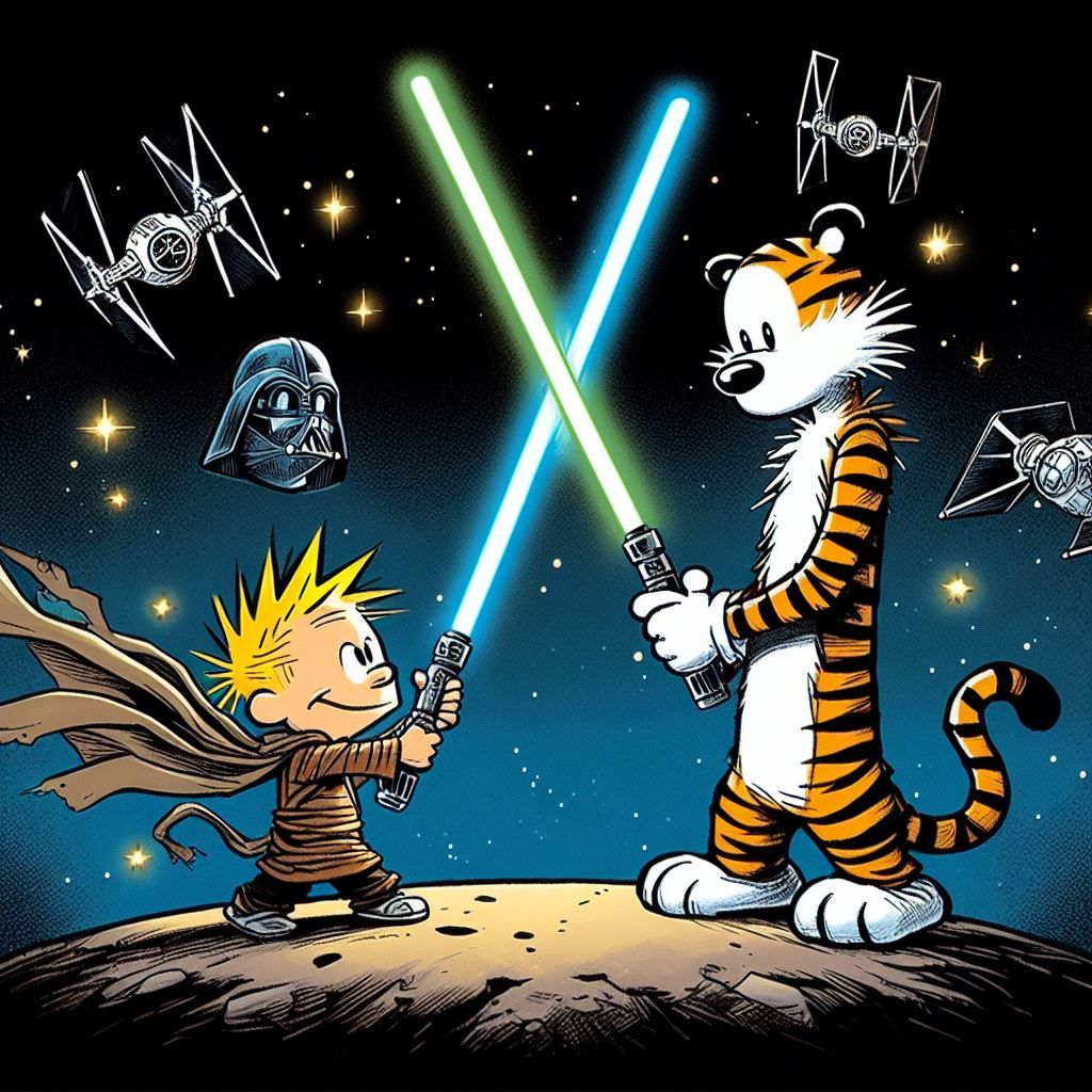 Calvin and Hobbes in a Galaxy Far, far away