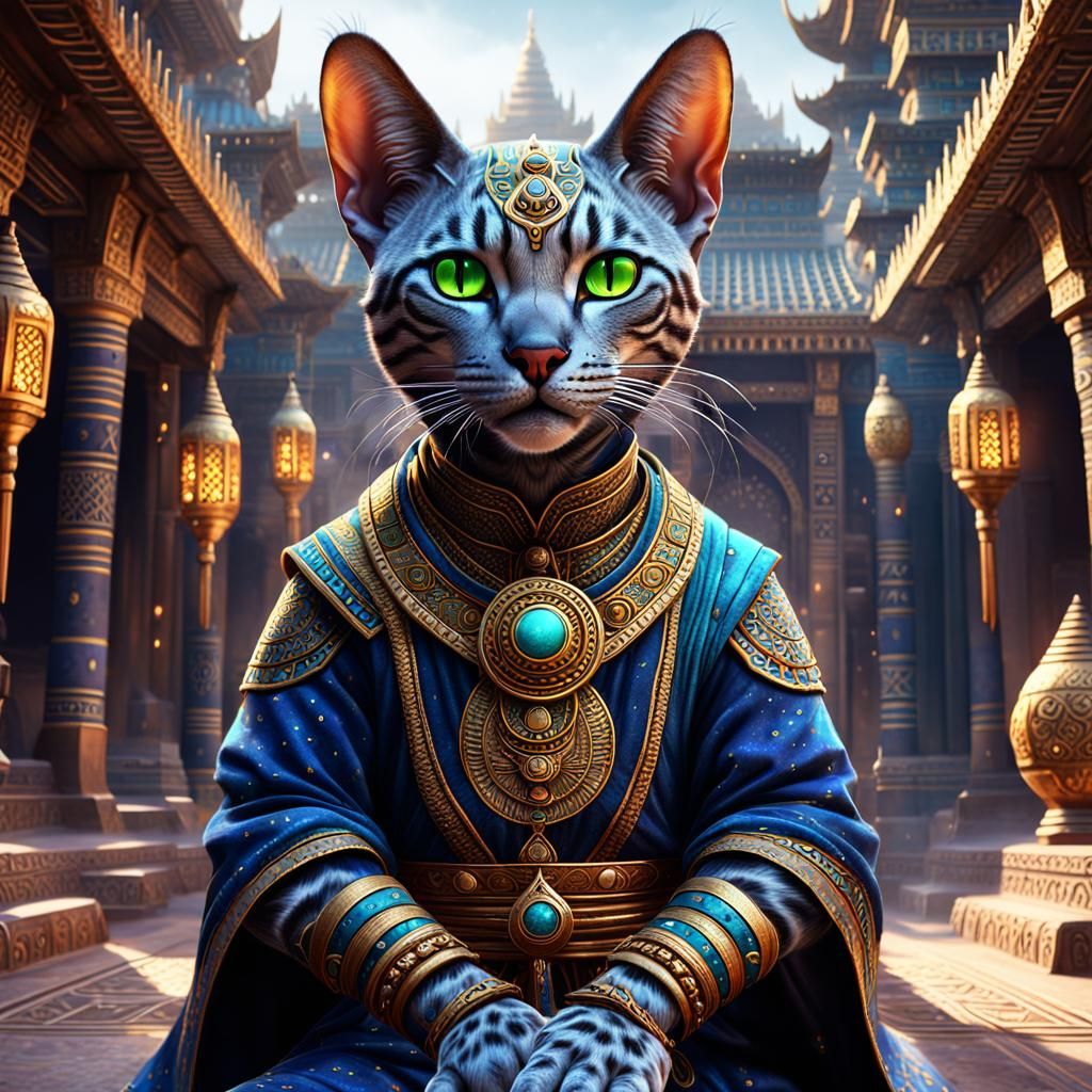 egyptian mau tabaxi astral self monk - AI Generated Artwork - NightCafe ...