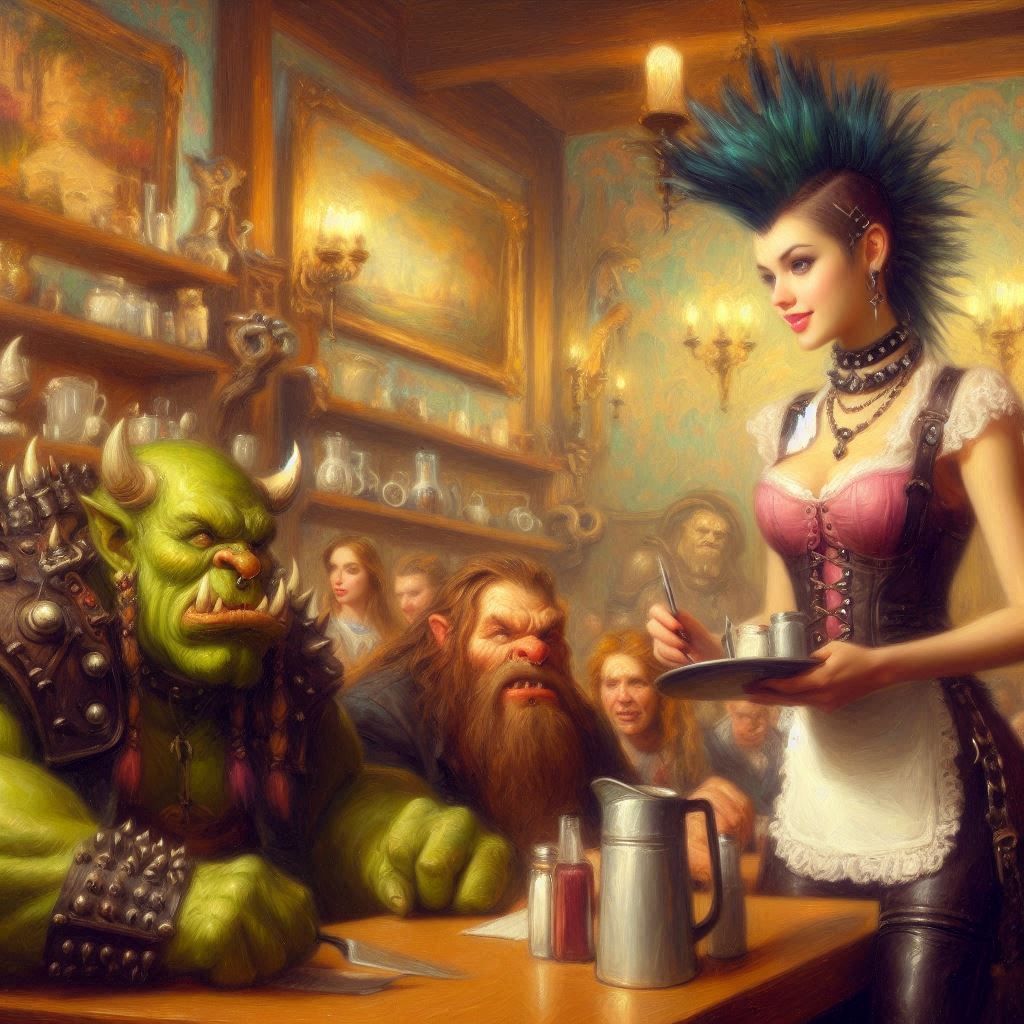 "Can I start you off with something to drink?"