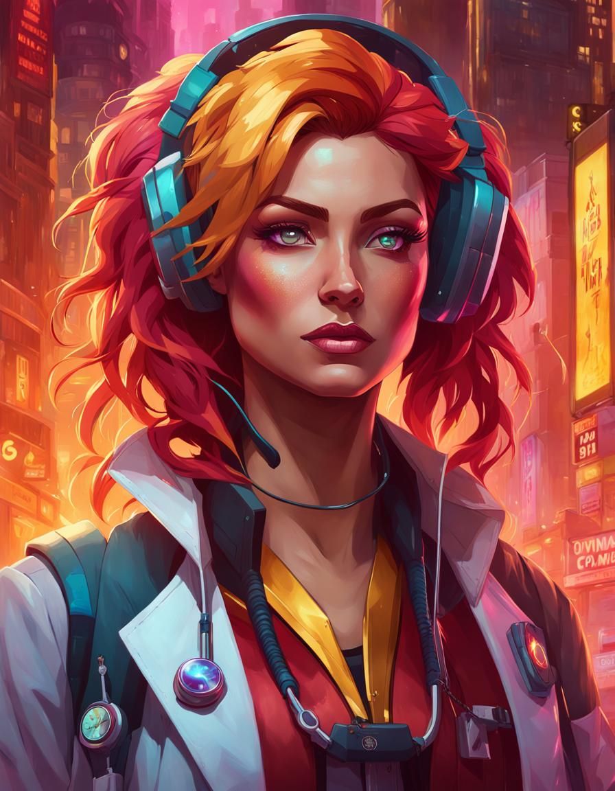 Sunset Shimmer as cyberpunk doctor - AI Generated Artwork - NightCafe ...